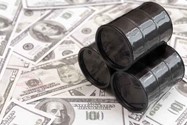 Barrels Of Oil On Top Of Money