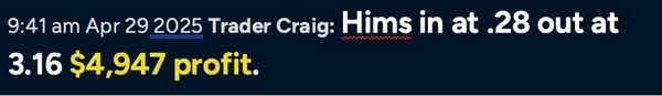 Craig made nearly $5,000