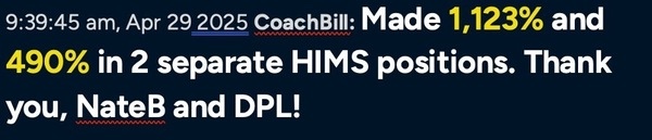 Coach Bill made 1,123%