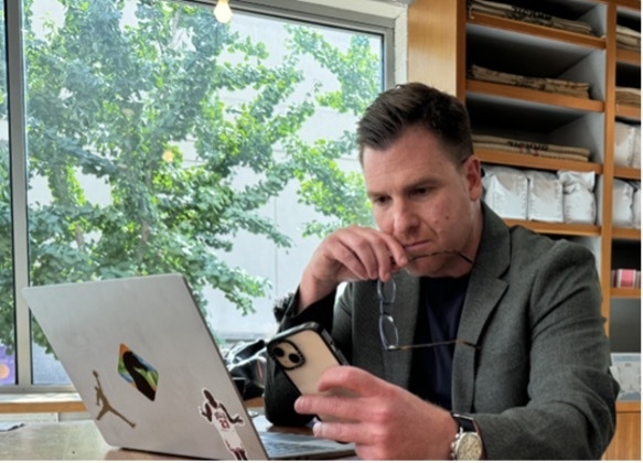 Bryan checking the markets