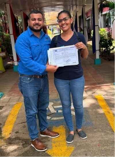 Staff with certificate