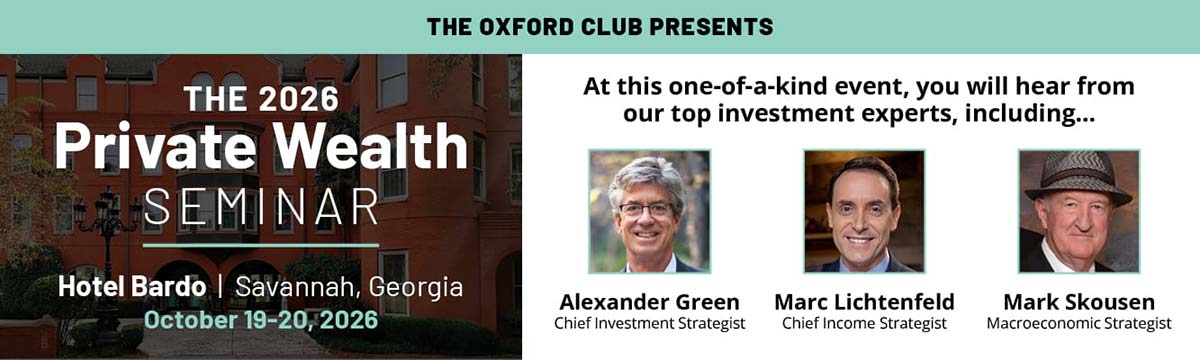 The 2026 Private Wealth Seminar in Savannah, Georgia, October 19-20, 2026
